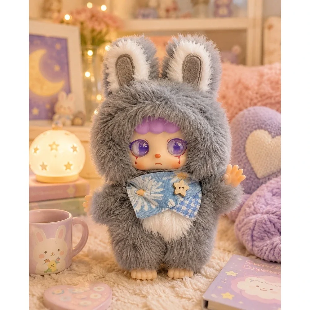 KEBIDOU Bunny's Strolling Around – Starry Night Grey – Confirmed Plush Blind Box
